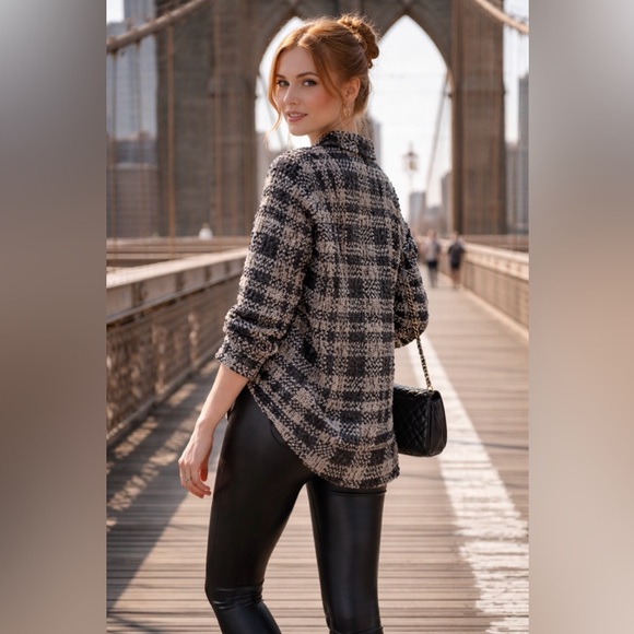 Essentiel Antwerp Plaid Button-Up Shirt - Picture 2 of 11